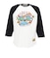ゴースローキャラバン（GOSLOWCARAVAN）USAコットン gscWORLD 8分袖 ベースボール Tシャツ 361906 BLK