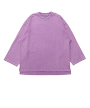 ゴースローキャラバン(GOSLOWCARAVAN)三本引き揃え ヘビー天竺 ケミカル ワイド9分丈 半袖Tシャツ 362608 PPL