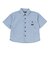 クリフメイヤー（KRIFF MAYER）ジュニア ワークステッチデニムシャツ J2545129:1669:BLUE-STRP
