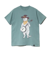 ゴースローキャラバン(GOSLOWCARAVAN)USA COTTON バンジョー猫 半袖Tシャツ 361910 GRN