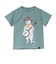 ゴースローキャラバン（GOSLOWCARAVAN）ジュニア USA COTTON バンジョー猫 半袖Tシャツ 361923 GRN