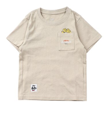 チャムス（CHUMS）半袖 子供 アンチバグ ファストフード ポケットTシャツ CH21-1436-M126