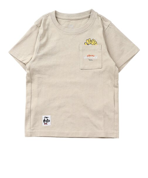 チャムス（CHUMS）半袖 子供 アンチバグ ファストフード ポケットTシャツ CH21-1436-M126