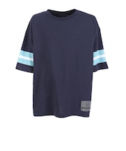 クリフメイヤー(KRIFF MAYER)キッズ クリーネス袖ラインTシャツ J2547838:79:NAVY