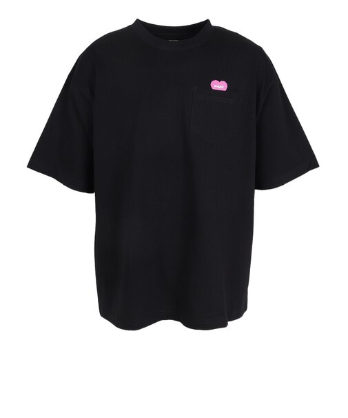 ポーラー（POLER）FURRY ハート リラックスフィット ポケット Tシャツ 半袖 261MCV0065-BLK