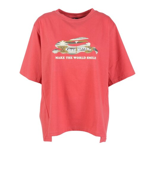 クリフメイヤー（KRIFF MAYER）柄ロゴ半袖Tシャツ W2546305:35:RED