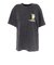 ゴースローキャラバン（GOSLOWCARAVAN）RAY綿 猫と麦酒 半袖Tシャツ 麦酒風呂 362617 BLK