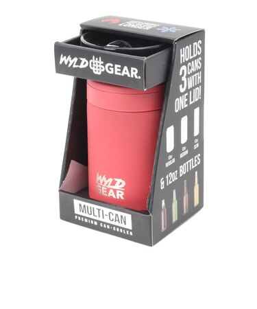 タンブラー マグ ボトルホルダー マルチカン 保冷 保温 355ml 12oz MC-RWB RD