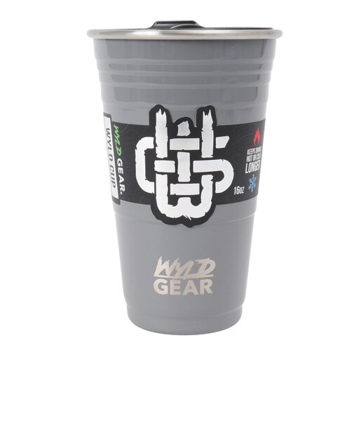タンブラー ボトル マグ ワイルドカップ 437ml 16oz WYLD16-18 Grey