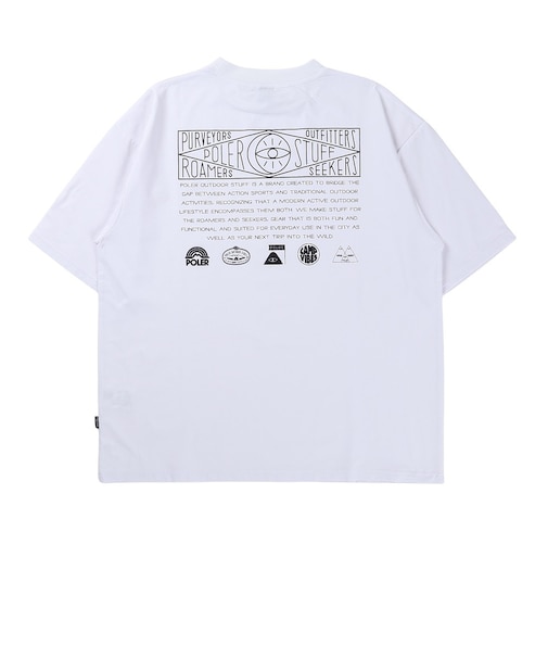 ポーラー（POLER）HISTORY QUICK DRY 半袖Tシャツ 269MCV0003-WHT