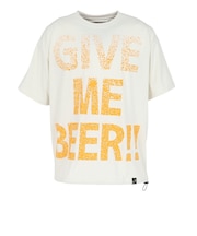 ゴースローキャラバン(GOSLOWCARAVAN)Drymix GIVE ME BEER ビッグ 半袖Tシャツ 365603 IVY