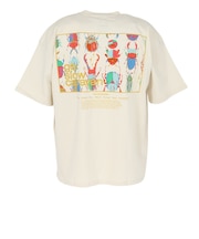 ゴースローキャラバン(GOSLOWCARAVAN)スクエアLOGO バックプリント ゆったり 半袖Tシャツ 361915B IVY