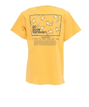 ゴースローキャラバン(GOSLOWCARAVAN)ジュニア スクエアLOGO バックプリント 半袖Tシャツ 361925B YEL