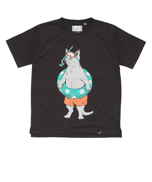 ゴースローキャラバン（GOSLOWCARAVAN）Drymix 海猫 半袖Tシャツ 365601 BLK