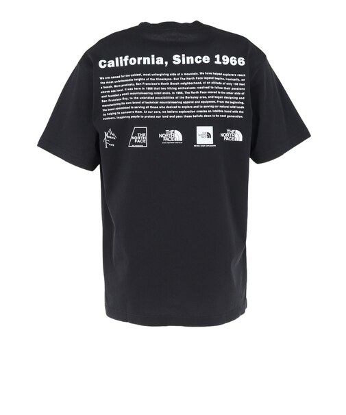 ザ・ノース・フェイス（THE NORTH FACE）ショートスリーブ ウォッシュドヒストリカル ロゴTシャツ NT82642 K