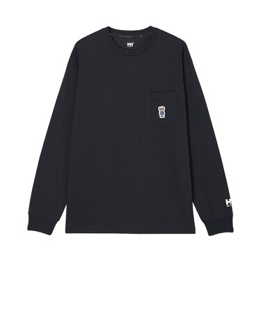 ヘリーハンセン（HELLY HANSEN）長袖Tシャツ ロンT ロングスリーブヘリーベアーポケットティー HME32662 K