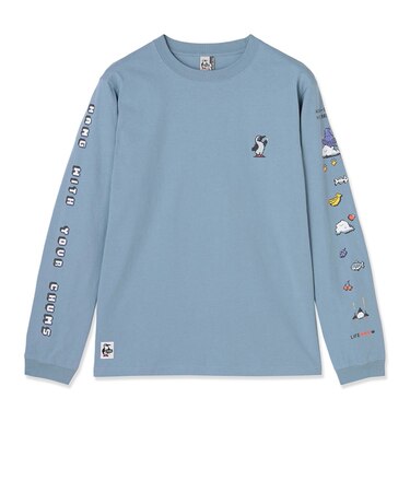 チャムス（CHUMS）ゲームセンターブラッシュドロングスリーブTシャツ CH01-2877-A040