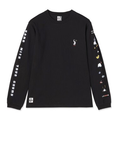 チャムス（CHUMS）ゲームセンターブラッシュドロングスリーブTシャツ CH01-2877-K001