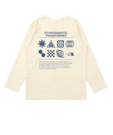 ザ・ノース・フェイス（THE NORTH FACE）キッズ ロングスリーブグラフィックTシャツ NTJ82533 WS