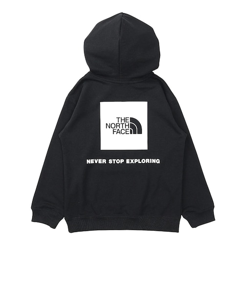 ザ・ノース・フェイス（THE NORTH FACE）キッズ スウェットバックスクエアロゴフーディ NTJ62633 K