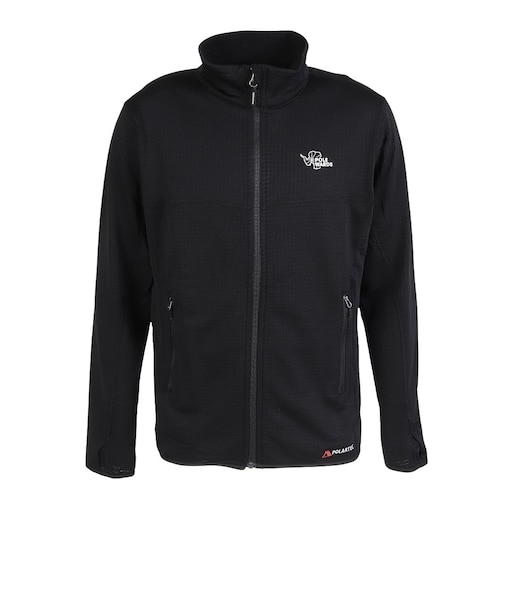 ポールワーズ（POLEWARDS）ジップアップ フリース POLAR GRID ジャケット PW2WAL03 BLK