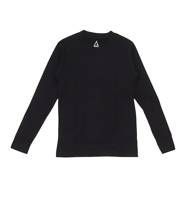 長袖アンダー シャツ ExFineMerinoWool RE26FDSH5620017 BLK