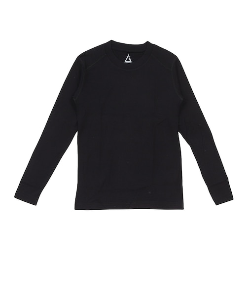 長袖アンダー シャツ ExFineMerinoWool RE26FDSH5620017 BLK