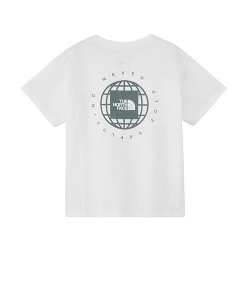 ザ・ノース・フェイス（THE NORTH FACE）ジュニア 半袖 ジオスクエアロゴTシャツ NTJ32646 W