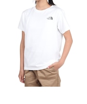 ザ・ノース・フェイス(THE NORTH FACE)ジュニア ショートスリーブ バックスクエアロゴ 半袖Tシャツ NTJ32538 W