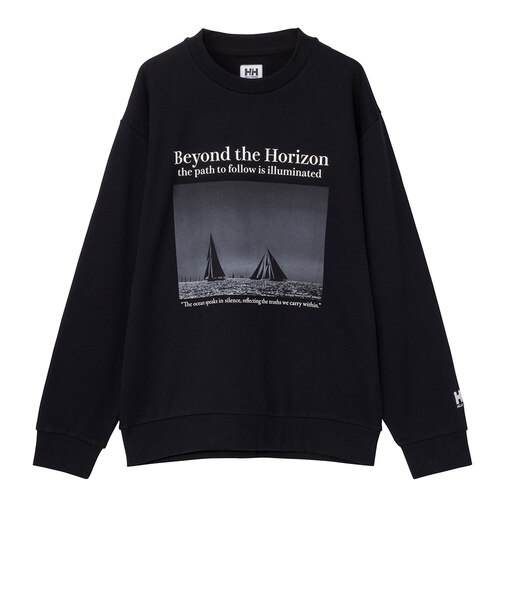 ヘリーハンセン（HELLY HANSEN）スウェット オーシャングラフィックトレーナー HE32666 K