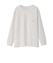 ザ・ノース・フェイス(THE NORTH FACE)キッズ 長袖Tシャツ ロンT ポケットロゴティー NTJ82526 OW