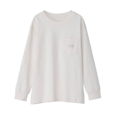 ザ・ノース・フェイス（THE NORTH FACE）キッズ 長袖Tシャツ ロンT ポケットロゴティー NTJ82526 OW
