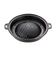 キャプテンスタッグ（CAPTAIN STAG）バーベキュー BBQ キャンプ 鋳物 ジンギスカン鍋 25cm UG-3038