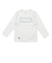 チャムス(CHUMS)キッズ ロゴブラッシュド ロングスリーブTシャツ CH21-1479-G120