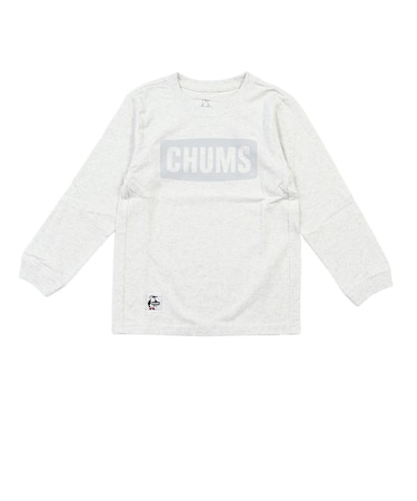チャムス（CHUMS）キッズ ロゴブラッシュド ロングスリーブTシャツ CH21-1479-G120