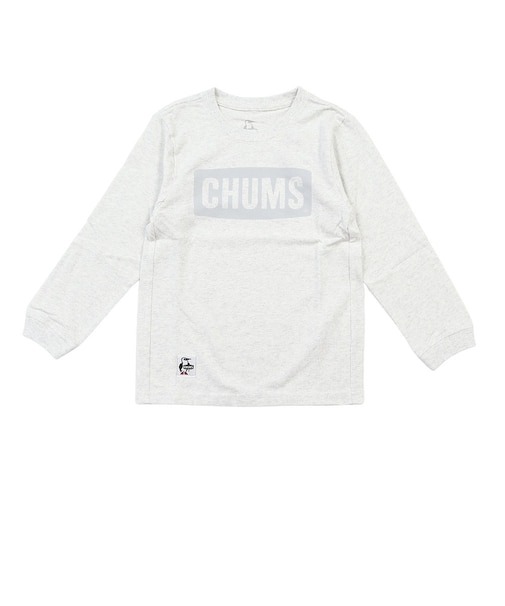 チャムス（CHUMS）キッズ ロゴブラッシュド ロングスリーブTシャツ CH21-1479-G120
