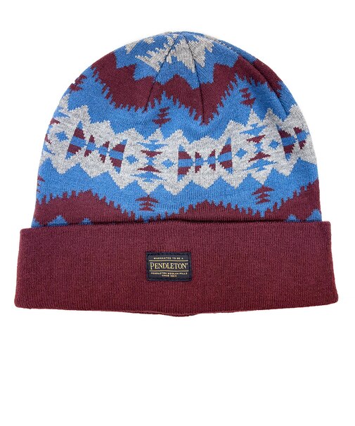 ペンドルトン（PENDLETON）ニット帽 トレッキング 登山 ジャガードカフビーニー PDT-000-263035 WIN