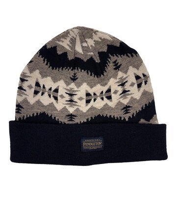 ペンドルトン（PENDLETON）ニット帽 トレッキング 登山 ジャガードカフビーニー PDT-000-263035 BLK