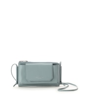 フラップレザースマホショルダー