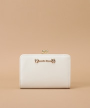 ラメレザービジュー 口金折財布