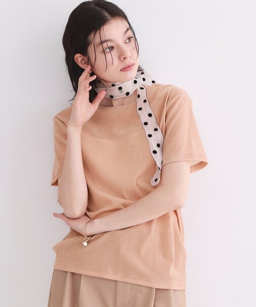 フロッキーチュールTシャツ【洗濯機洗い可】