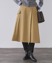 アシメプリーツスカート【洗濯機OK】
