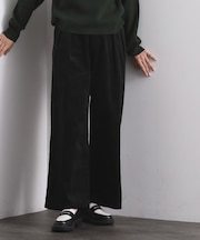 別珍タックワイドパンツ【洗える】
