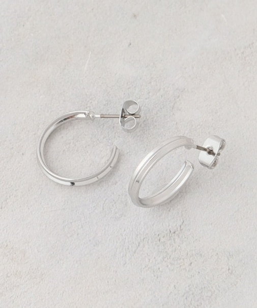 シンプルデザイン フープピアス