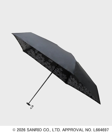 ◆【ハローキティ】晴雨兼用裏側プリント折りたたみ傘
