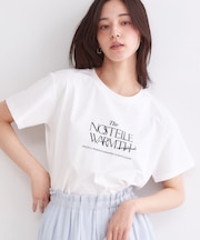 ロゴプリント&刺繍Tシャツ【洗濯機OK】