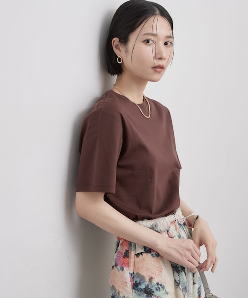 ベーシックTシャツ/オーガニックコットン混【洗濯機OK】