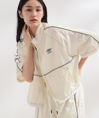 ◆【umbro/アンブロ】シアーナイロン5分袖ZIPアップブルゾン