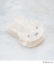 ◆【miffy】フェイス型シェル調ヘアクリップ