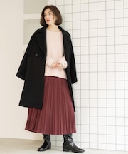 カシミヤブレンド ロングチェスターコート